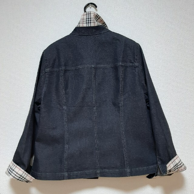 BURBERRY(バーバリー)のBURBERRY-London　デニム(ストレッチ)サイズ15(M～L)　値下げ レディースのジャケット/アウター(Gジャン/デニムジャケット)の商品写真