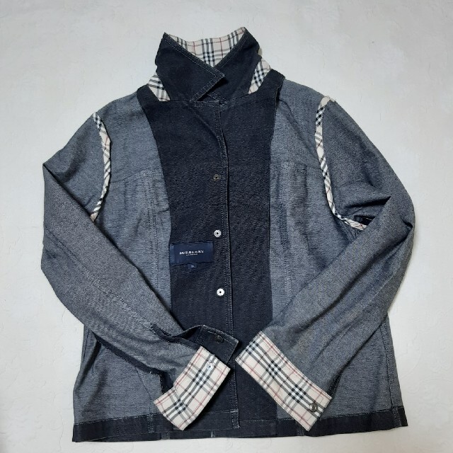 BURBERRY(バーバリー)のBURBERRY-London　デニム(ストレッチ)サイズ15(M～L)　値下げ レディースのジャケット/アウター(Gジャン/デニムジャケット)の商品写真