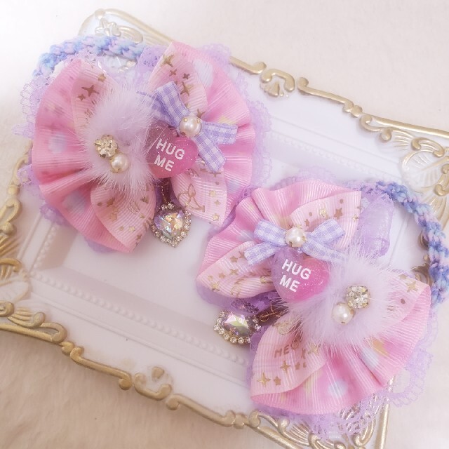 にゃんこ様♡コメント制♡ハンドメイド♡ゆめかわミンクファーフリルツインの通販 by shuu♡handmade｜ラクマ