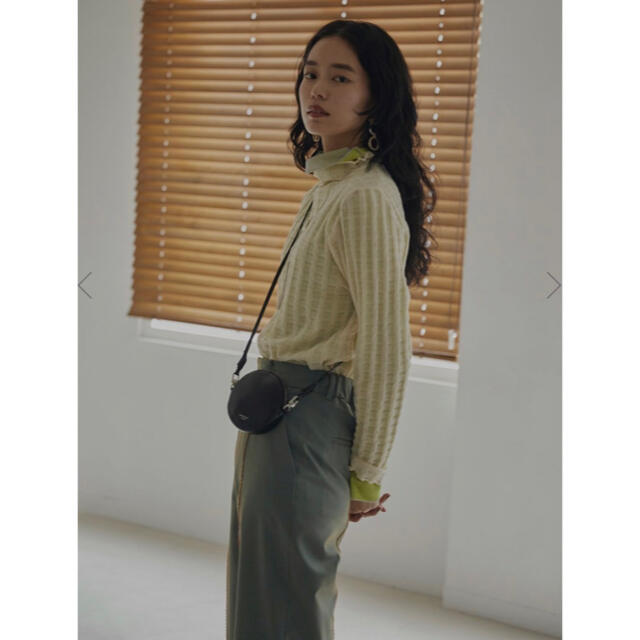 21/AW アメリヴィンテージ PLAID SHEER TURTLE KNIT - ニット/セーター