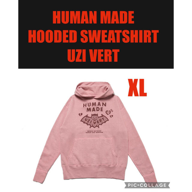 HUMAN MADE HOODED SWEATSHIRT UZI VERT