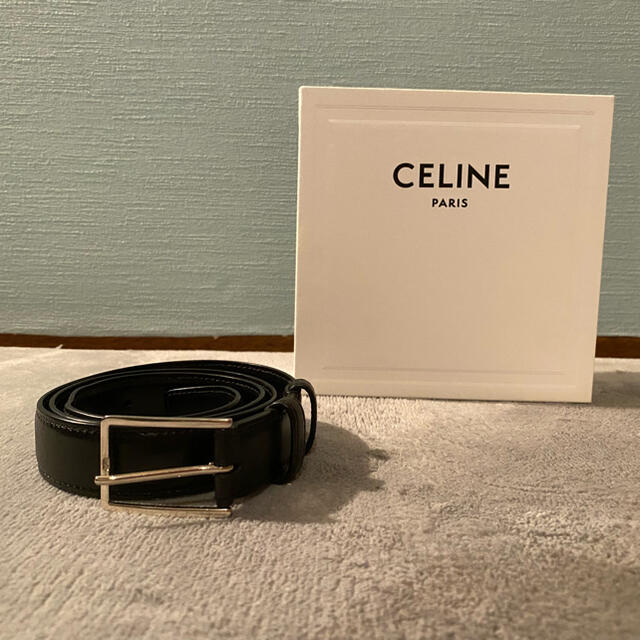 美品　黒　Celine セリーヌ　ベルト　本革　イタリア製