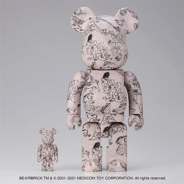 BE@RBRICK 鳥獣人物戯画 第弍集 100% & 400%全高約70mm400%