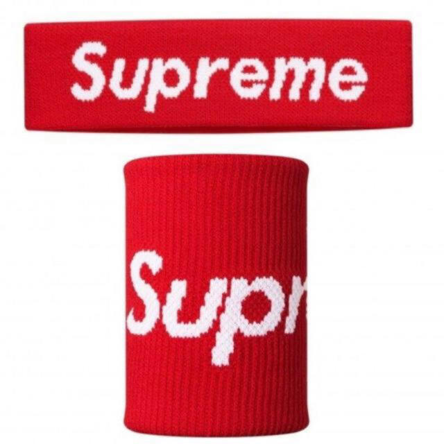 新品　Supreme / Nike / NBA Wristbands /Red