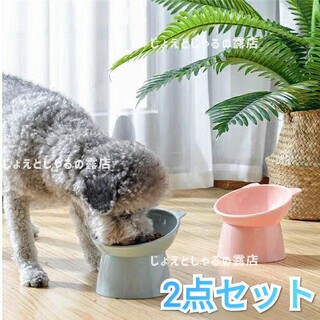 猫犬 フードボウル ペット食器 餌入れ 水やり猫皿　pvc　餌入れ選べる2点(ペットフード)