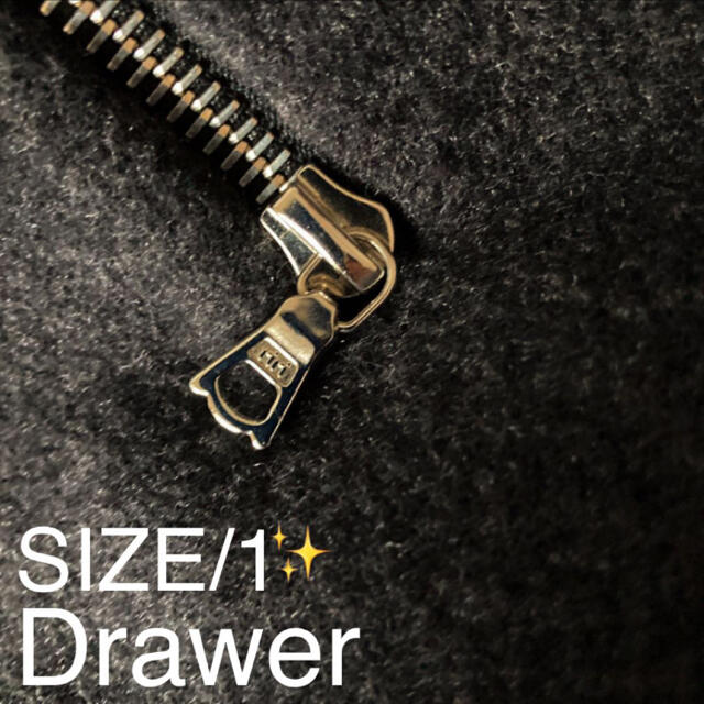 Drawer(ドゥロワー)のドゥロワーパーカー ブルゾン　トップス　セリーヌ　黒　1 drawer 美品　 レディースのトップス(パーカー)の商品写真