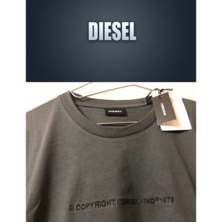 ディーゼル(DIESEL)のディーゼル DIESEL Tシャツ 長袖 クルーネック ロンT  グレー(Tシャツ/カットソー(七分/長袖))