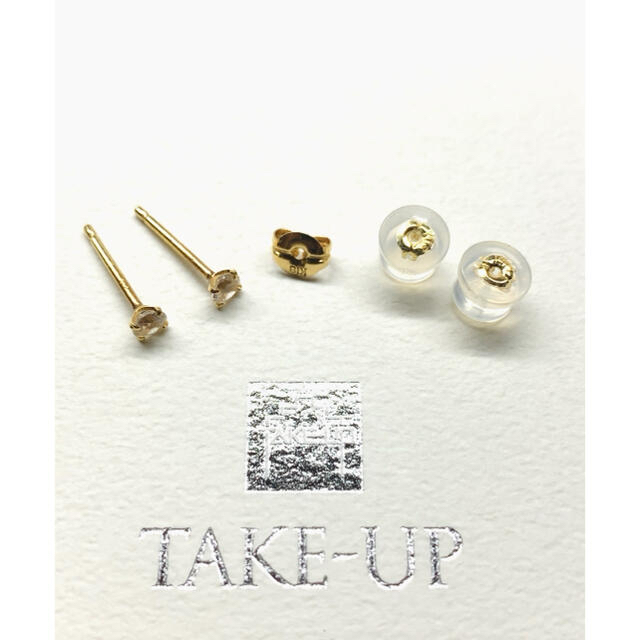 TAKE-UP(テイクアップ)の☆テイクアップ☆セカンドピアス☆ホワイトサファイア☆TAKE-UP☆K18☆ レディースのアクセサリー(ピアス)の商品写真