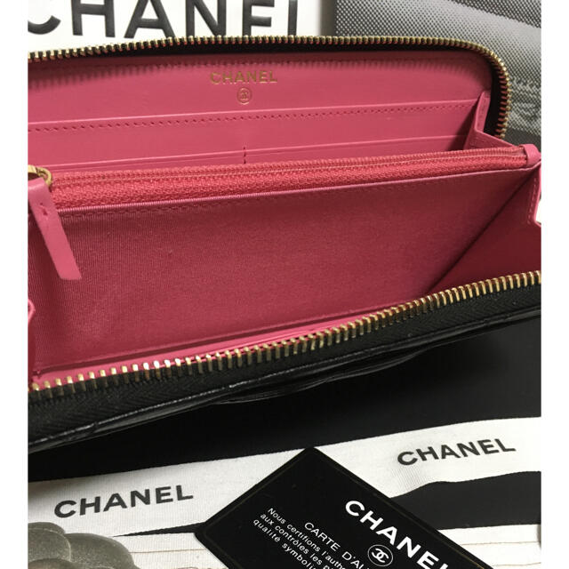 CHANEL - KATE様専用♡超美品♡ 新作 レア シャネル ブラック 長財布 ...