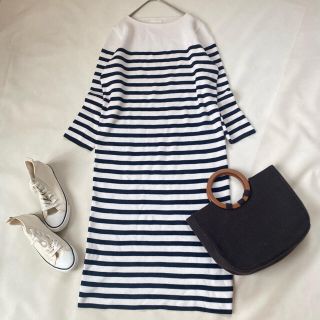 ドゥーズィエムクラス(DEUXIEME CLASSE)のウィムガゼット ロングワンピース ニット 秋服 冬服 カシミヤ ボーダー(ロングワンピース/マキシワンピース)