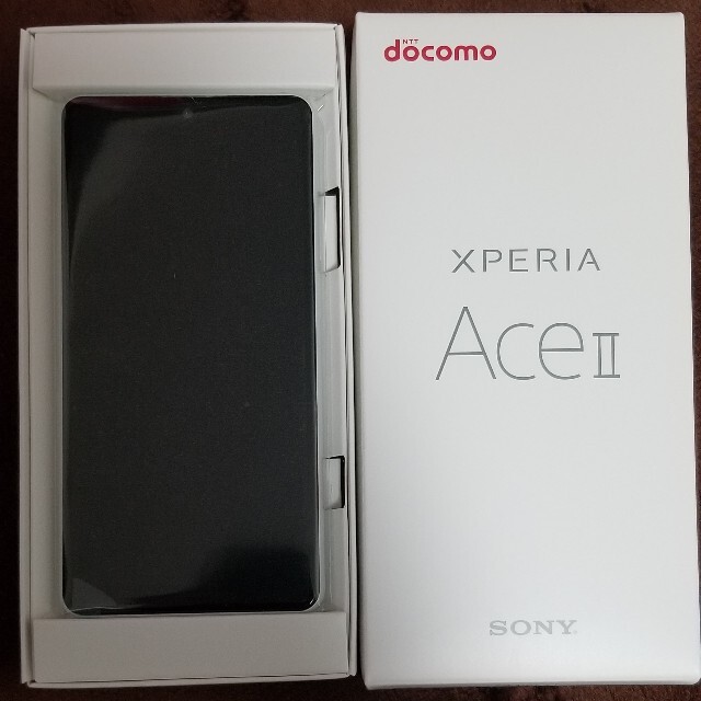 Xperia(エクスペリア)のドコモ docomo Xperia Ace II ブラック 新品未使用 スマホ/家電/カメラのスマートフォン/携帯電話(スマートフォン本体)の商品写真