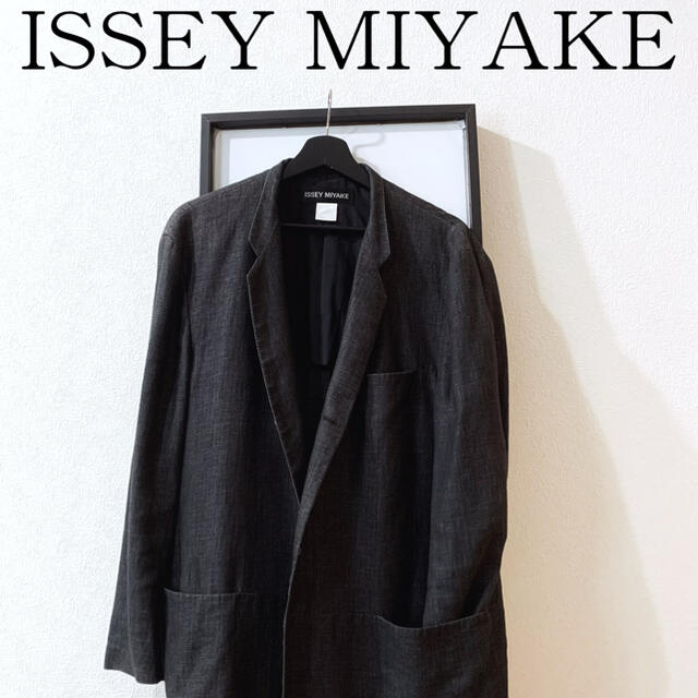 ISSEY MIYAKE linen tailored jacketオーバーサイズ