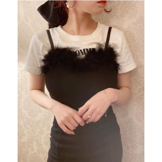 POMME d'amour fur camisole レディースのトップス(キャミソール)の商品写真