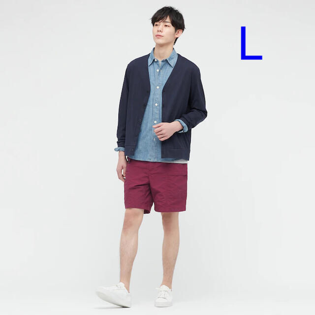 UNIQLO(ユニクロ)のユニクロ エアリズム UVカットカーディガン Lサイズ／ネイビー 新品タグ付き！ メンズのトップス(カーディガン)の商品写真