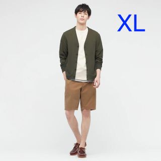 ユニクロ(UNIQLO)のユニクロ エアリズム UVカットカーディガン XLサイズ／オリーブ 新品タグ付き(カーディガン)