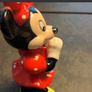 Disney - ミッキーマウス ミニーマウス 陶器 置物 フィギュア レトロ