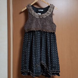 アクシーズファム(axes femme)の【新品】axesfemme ドット柄チュニックワンピース(チュニック)