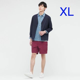 ユニクロ(UNIQLO)のユニクロ エアリズム UVカットカーディガン XLサイズ／ネイビー 新品タグ付き(カーディガン)