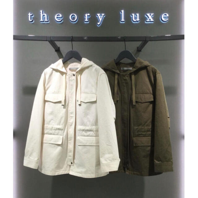 Theory luxe 20ss フード付きミリタリージャケット