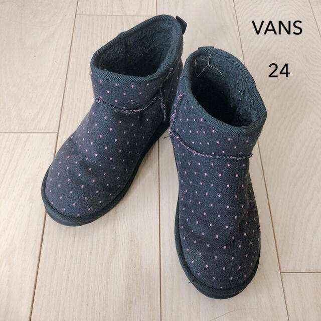 VANS(ヴァンズ)のバンズ⭐︎ドット⭐︎ショートブーツ・ネイビー×ピンク  メンズの靴/シューズ(ブーツ)の商品写真