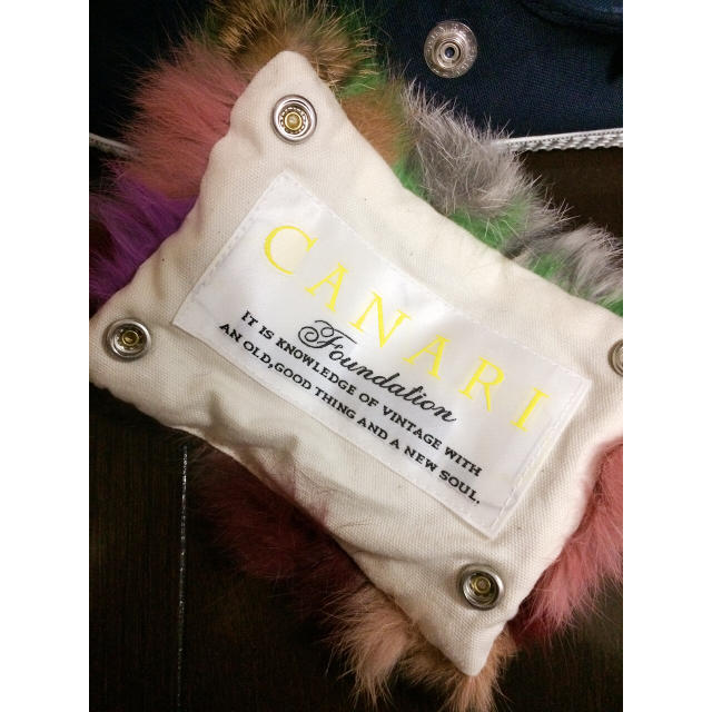 ファースニーカー fur ヴィンテージ canari ネイビー カラフル レディースの靴/シューズ(スニーカー)の商品写真