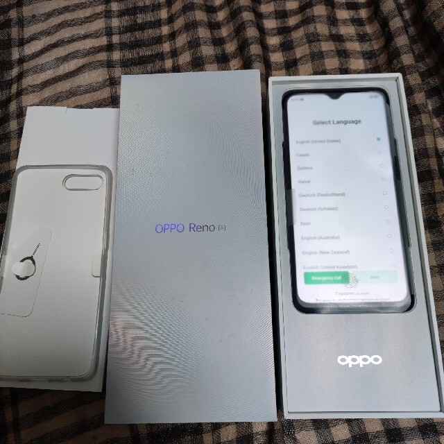 スマートフォン本体OPPO Reno a 64GB ブルー　デュアルシムフリー版