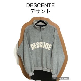 デサント(DESCENTE)の美品　DESCENTE デサント ハーフジップ　フリースジャケット　M 古着(スウェット)