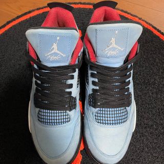 ナイキ(NIKE)のtravis scott × airjordan4  28.5cm 確実正規品(スニーカー)