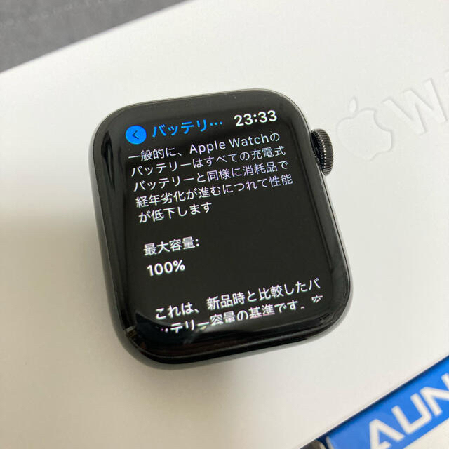 Apple Watch(アップルウォッチ)のApple Watch series5 ステンレス ブラック 美品 40mm スマホ/家電/カメラのスマートフォン/携帯電話(その他)の商品写真