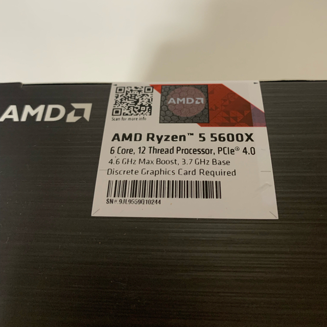 新品 AMD Ryzen 5 5600X