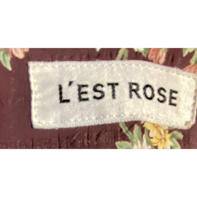 L'EST ROSE(レストローズ)の美品 レストローズ 花柄 ワンピース L'EST ROSE ワンピ レディースのワンピース(ひざ丈ワンピース)の商品写真