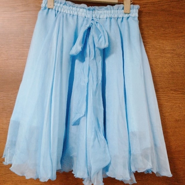 LODISPOTTO(ロディスポット)のふわふわ ロディスポット チュールスカート ライトブルー レディースのスカート(ひざ丈スカート)の商品写真