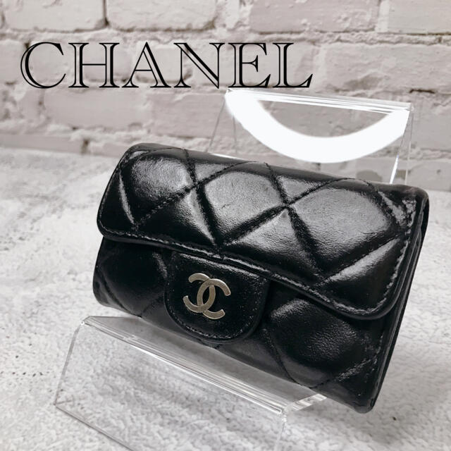 シャネル CHANEL マトラッセ キーケース 6連 黒 ブラック