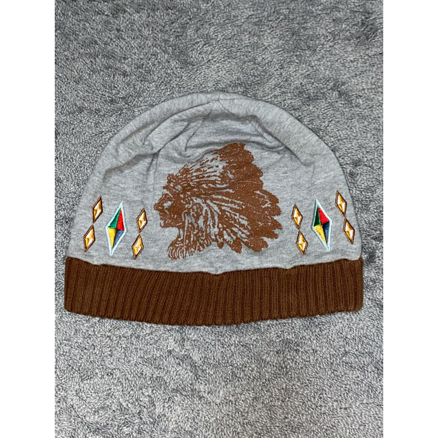 ネイティブアメリカン　インディアン　ニット帽
