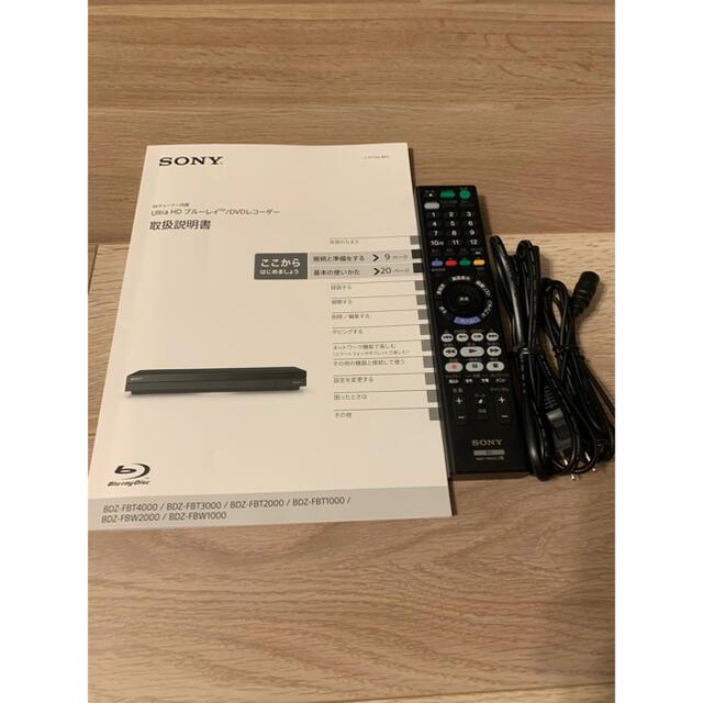 SONY(ソニー)のSONY ブルーレイレコーダー BDZ FBW 1000 スマホ/家電/カメラのテレビ/映像機器(ブルーレイレコーダー)の商品写真