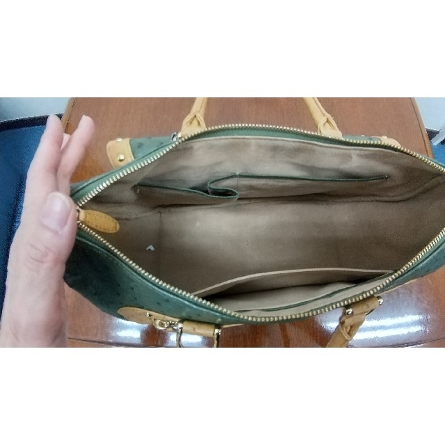 オーストリッチバッグ　日本製 レディースのバッグ(ハンドバッグ)の商品写真