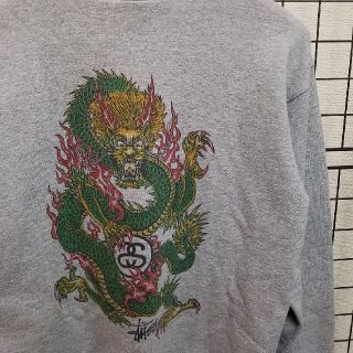 ステューシー(STUSSY)のUSA製 90's Old Stussy Dragon Print Sweat(スウェット)