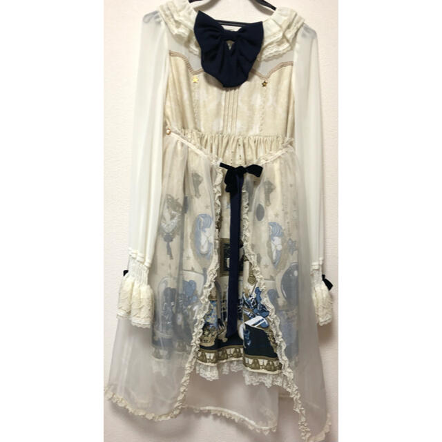 Angelic Pretty(アンジェリックプリティー)のAngelic Pretty メルカトル骨董品店 ワンピース アイボリー レディースのワンピース(ひざ丈ワンピース)の商品写真