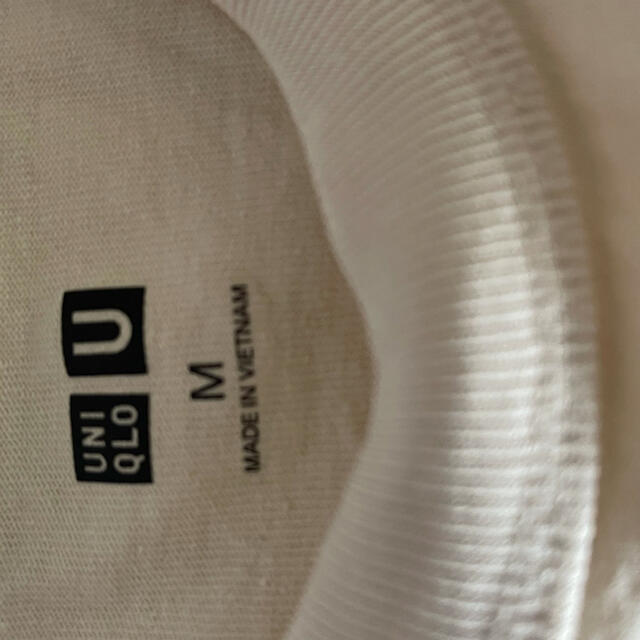 UNIQLO(ユニクロ)のユニクロ　Ｔシャツ　半袖　アイボリー メンズのトップス(シャツ)の商品写真