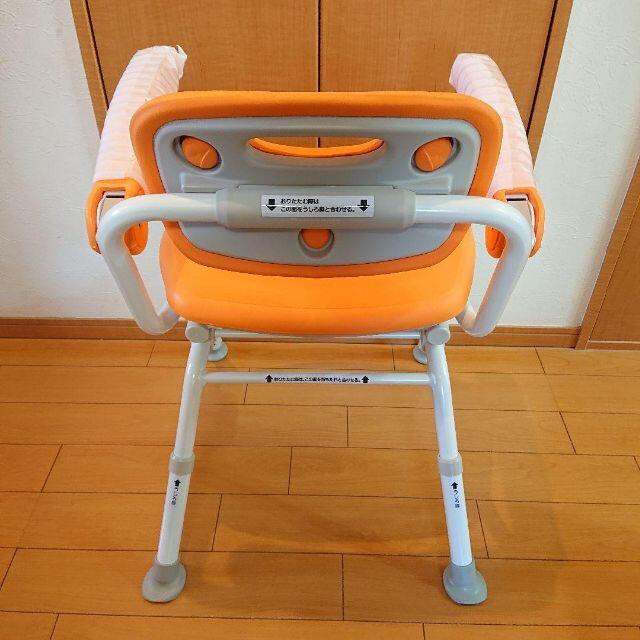 【未使用】Panasonic パナソニック シャワーチェア ユクリア オレンジ インテリア/住まい/日用品の椅子/チェア(折り畳みイス)の商品写真