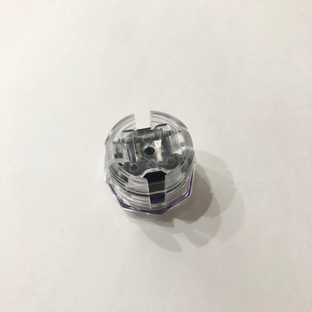 新品】GamerFinger ボタン Φ30mm(クリア/パープル)8個セットの通販