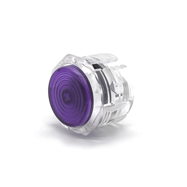 新品】GamerFinger ボタン Φ30mm(クリア/パープル)8個セットの通販