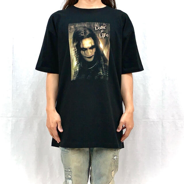 新品 クロウ 飛翔伝説 THE CROW ブランドンリー 黒 ビッグ Tシャツコットン100%