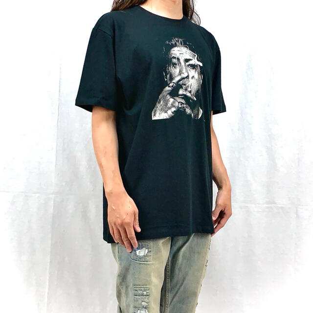 新品 シルヴェスタースタローン スモーク ロッキー ランボー 黒 ビッグTシャツ