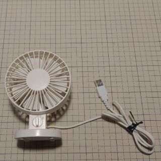 ムジルシリョウヒン(MUJI (無印良品))のまる3さん★無印良品 MUJI デスクファン 9ZF001AZ　USB給電(扇風機)