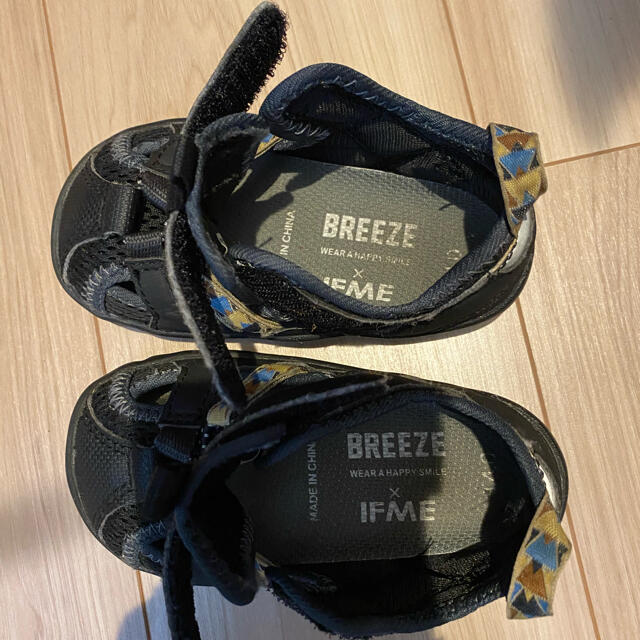 BREEZE(ブリーズ)のBREEZE &IFMEコラボ　子ども靴(14センチ) キッズ/ベビー/マタニティのベビー靴/シューズ(~14cm)(サンダル)の商品写真