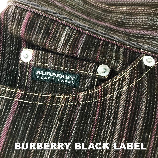 BURBERRY BLACK LABEL(バーバリーブラックレーベル)の【BURBERRY BLACK LABEL】刺繍ロゴ コーディロイパンツ メンズ メンズのパンツ(デニム/ジーンズ)の商品写真