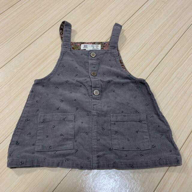 ZARA(ザラ)のZARAbaby コーデュロイジャンパースカート キッズ/ベビー/マタニティのベビー服(~85cm)(スカート)の商品写真