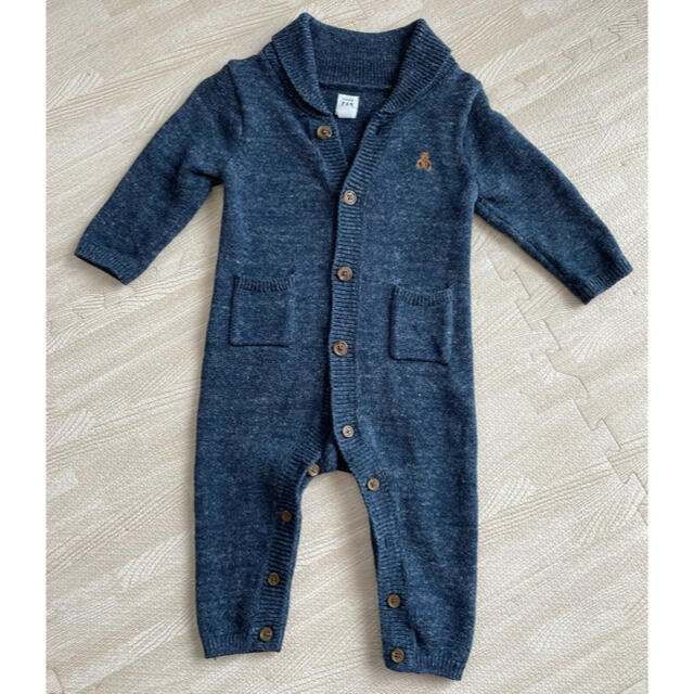 babyGAP(ベビーギャップ)の【美品】baby GAPニット素材ロンパース　70cm キッズ/ベビー/マタニティのベビー服(~85cm)(ロンパース)の商品写真