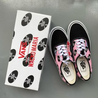 ヴァンズ(VANS)のVANS wacko maria authentic pink 27(スニーカー)